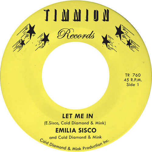 Cold Diamond & Mink & Emilia Sisco - Let Me In 7" label. 