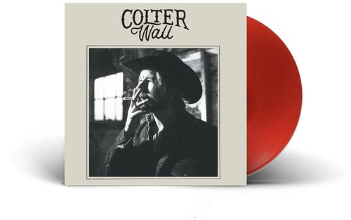 Colter Wall - Colter Wall album cover and red vinyl. 