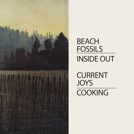 Current Joys & Beach Fossils - Cooking / Inside Out cover art. 