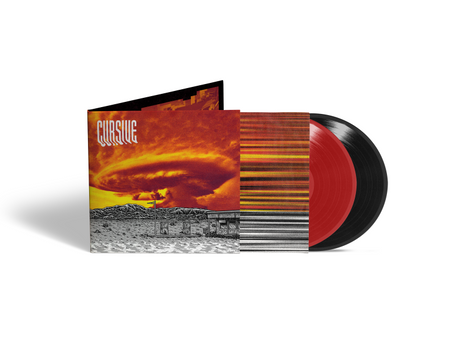 Cursive "Devourer" album cover shown with inner picture sleeve, plus one red and one black colored vinyl records