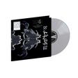Danzig 4P album cover featuring a black cover with white text and a logo on a white background, shown with a silver vinyl record