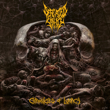 Defeated Sanity - Chronicles of Lunacy album cover. 
