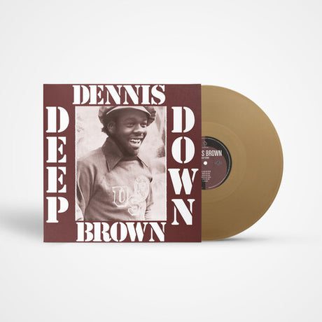 Dennis Brown - Deep Down album cover and gold vinyl
