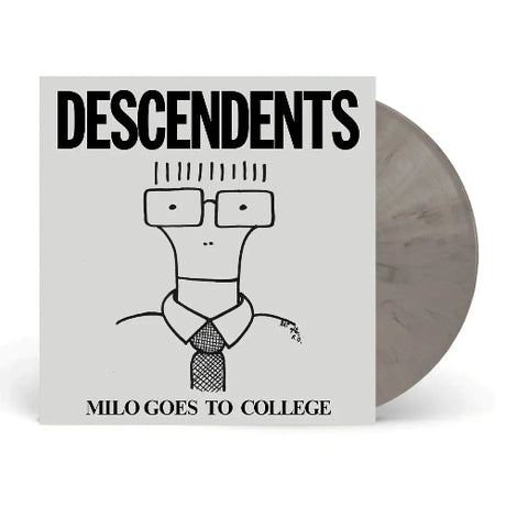 Descendents - Milo Goes to College album cover and grey marble vinyl. 
