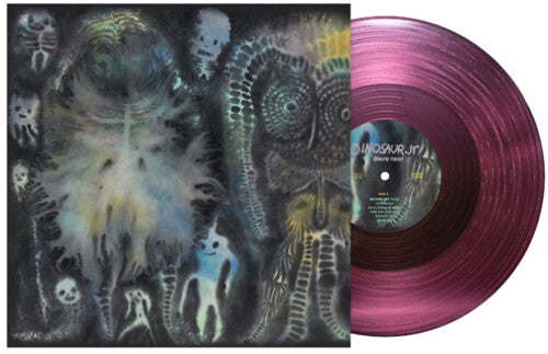 Dinosaur Jr. - There Near album cover and purple vinyl. 