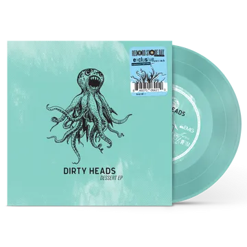Dirty Heads - Dessert EP cover art and light blue vinyl