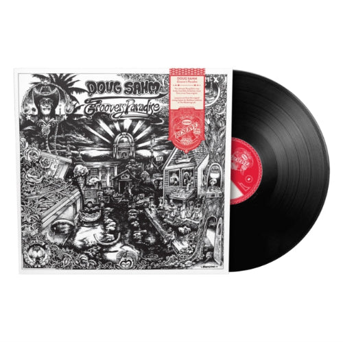 Dough Sahm - Groover's Paradise album cover and black vinyl