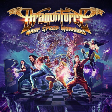 Dragonforce - Warp Speed Warriors album cover. 