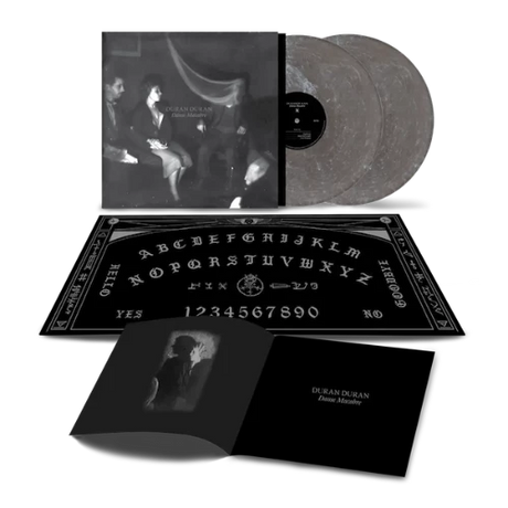 Duran Duran - Danse Macabre album cover, inserts, and 2LP grey smog vinyl. 