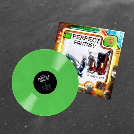 Earthgang - Perfect Fantasy album cover and green vinyl. 