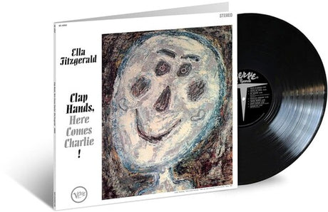Ella Fitzgerald - Clap Hands, Here Comes Charlie! album cover and black vinyl. 