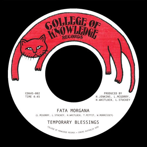 Temporary Blessings - Fata Morgana / Silence Leaves An Open Wound 45 Label. 
