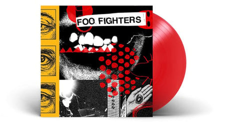 Foo Fighters "Your Favorite Toy" album cover featuring a yellow OBI band, shown with a red vinyl record