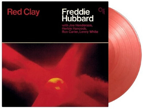 Freddie Hubbard - Red Clay album cover and red vinyl. 