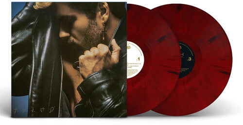 George Michael - Faith album cover and 2LP red vinyl