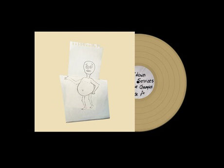 Getdown Services - Massive Champion album cover and beer colored vinyl. 
