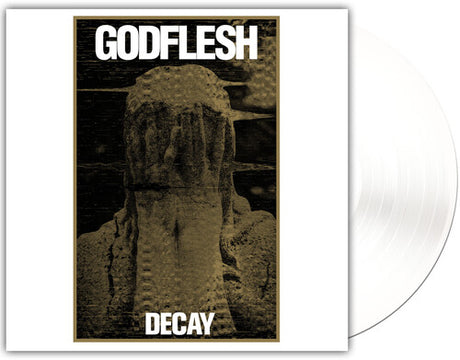 Godflesh - Decay album cover and white vinyl