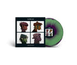 Gorillaz - Demon Days album cover and green / purple vinyl. 