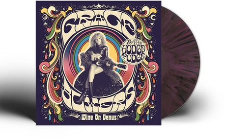Grace Bowers & The Hodge Podge - Wine On Venus album cover and splatter vinyl. 