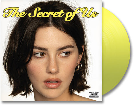 Gracie Abrams - The Secret Of Us album cover and yellow vinyl. 