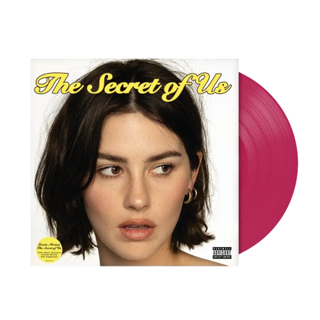 Gracie Abrams - The Secret Of Us album cover and dark pomegranate vinyl