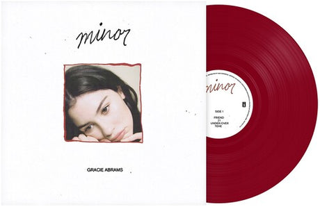 Gracie Abrams - Minor album cover and red vinyl. 