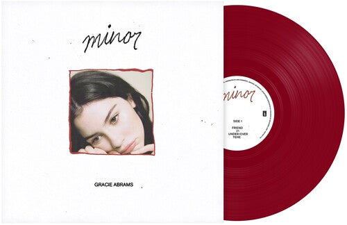 Gracie Abrams - Minor album cover and red vinyl. 