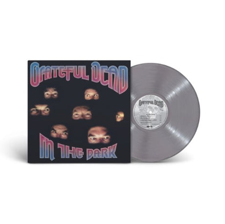 Grateful Dead - In The Dark album cover and silver vinyl. 