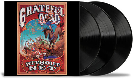 Grateful Dead - Without A Net album cover and 3LP black vinyl. 