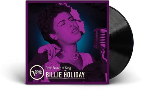 Great Women of Song: Billie Holiday album cover and black vinyl