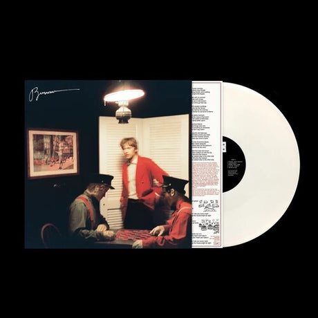 Greg Freeman - Burnover album cover and white vinyl. 