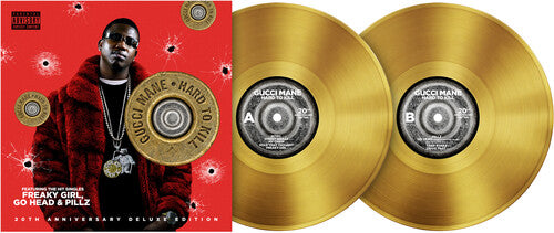 Gucci Mane - Hard to Kill album cover and 2LP gold vinyl