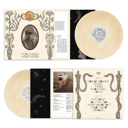 Haruomi Hosono - Yours Sincerely album cover, inserts, and cream color vinyl. 