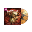 Hatebreed - Fatal Paradox album cover and orange with black splatter vinyl