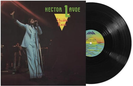 Hector Lavoe - Strikes Back album cover and vinyl. 