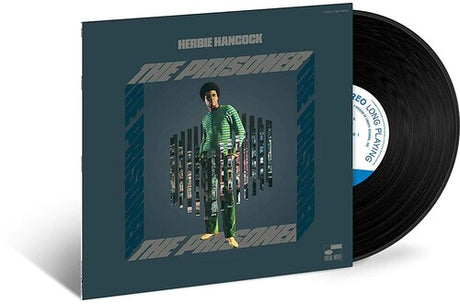 Herbie Hancock The Prisoner album cover and black vinyl record