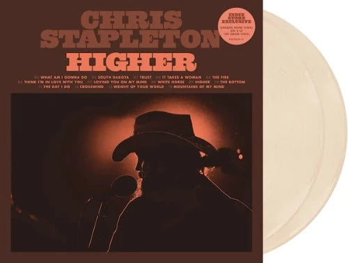 Chris Stapleton - Higher album cover and 2LP bone vinyl. 