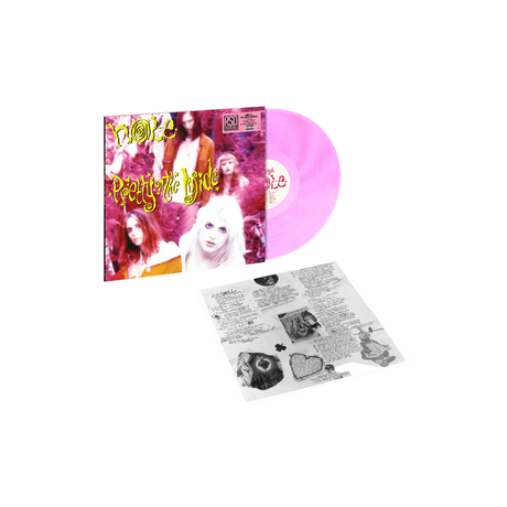 Hole "pretty on the inside" album cover shown with a printed inner sleeve and a pink vinyl record