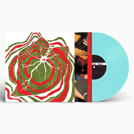 Hotline Tnt - Raspberry Moon album cover and sapphire blue vinyl. 