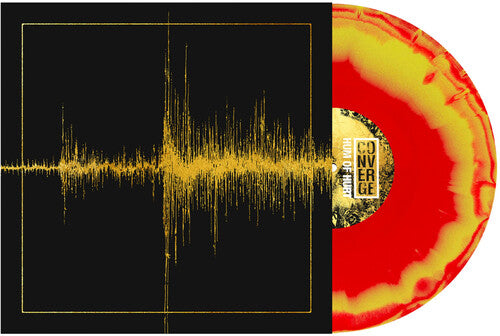 Converge - Hum Of Hurt album cover and red / yellow vinyl. 