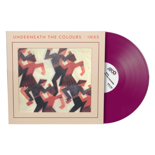 INXS - Underneath the Colours album cover and purple vinyl