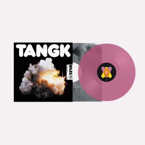 Idles - Tangk album cover and Indie Exclusive Clear Pink Vinyl.
