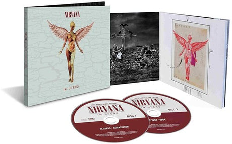 Nirvana - In Utero 30th Anniversary 2CD, CD sleeve, and insert. 