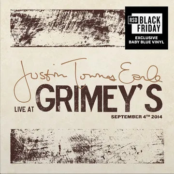 Justin Townes Earle Live At Grimey's album cover