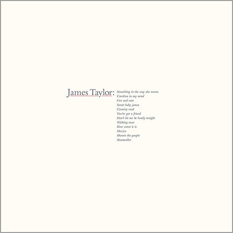 James Taylor - Greatest Hits album cover. 