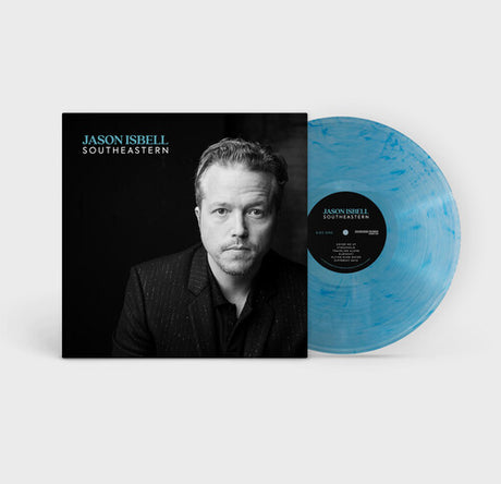 Jason Isbell - Southeastern album cover shown with 10th Anniversary clearwater blue vinyl record