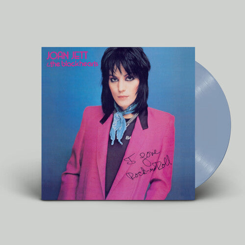 Joan Jett and the Blackhearts - I Love Rock n Roll album cover and light blue vinyl