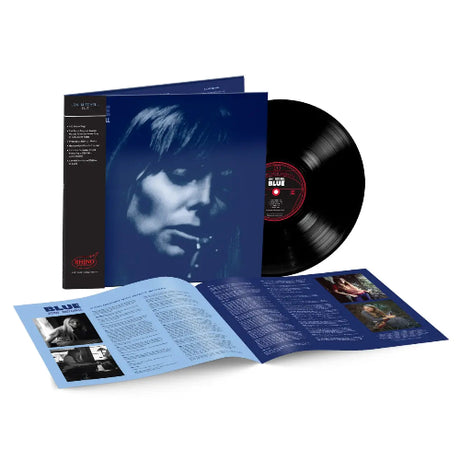 Joni Mitchell - Blue album cover, booklet, and vinyl