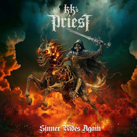 KK’s Priest - The Sinner Rides Again album cover. 