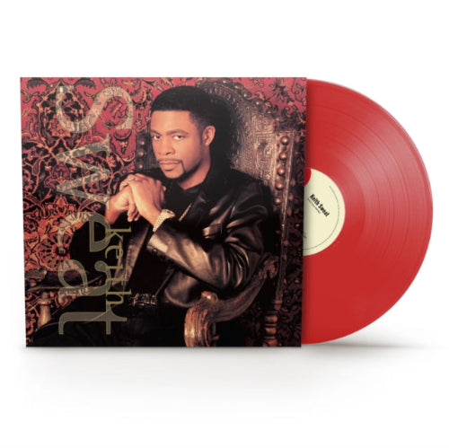 Keith Sweat - Keith Sweat album cover and red vinyl. 